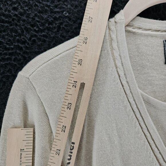 Sag Harbor Womens Sweater Beige Size Small Ramie Blend Tank Sewn In Zipper Close - Picture 5 of 12